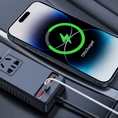 C12 - Intelligent Car Power Inverter with USB Ports