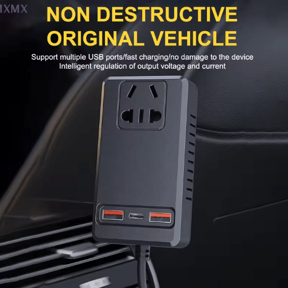 C12 - Intelligent Car Power Inverter with USB Ports