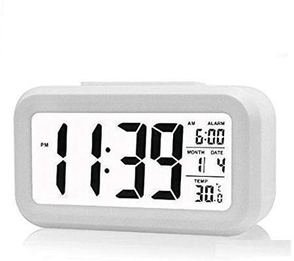 Digital LCD Alarm Clock with Temperature &amp; Date Display
